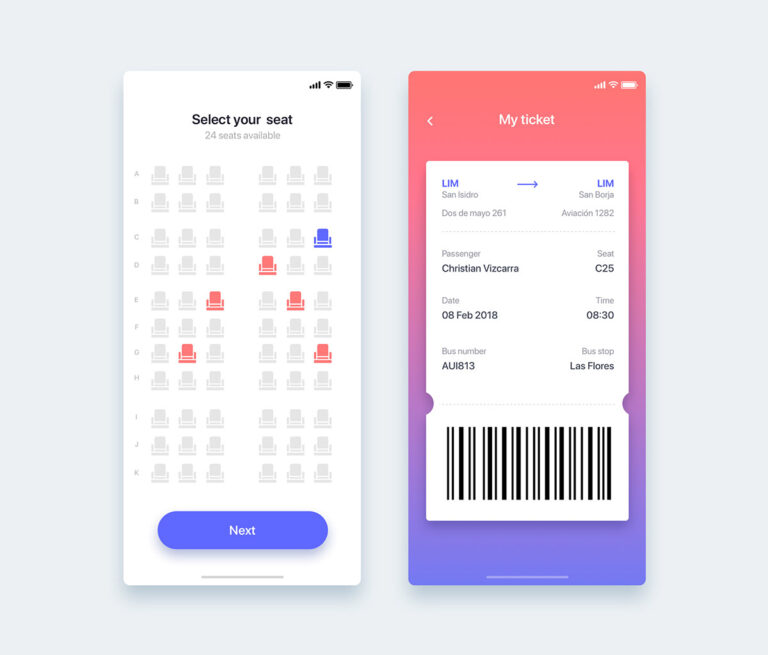 Seat reservation app